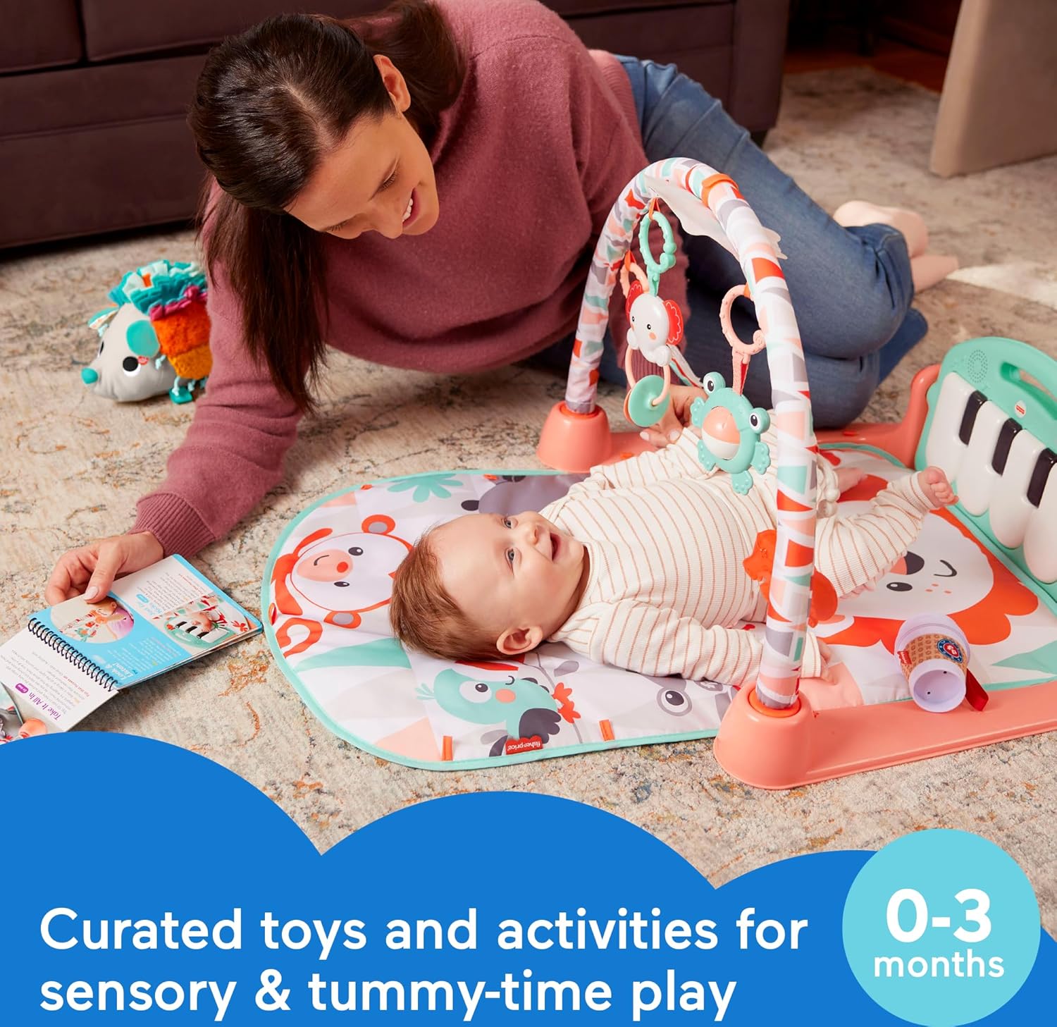 FisherPrice Newborn Baby Kit Lets Snuggle ampamp Play Set Developmental Toys with Activity Guide for Infants Ages 0 Months03 Months