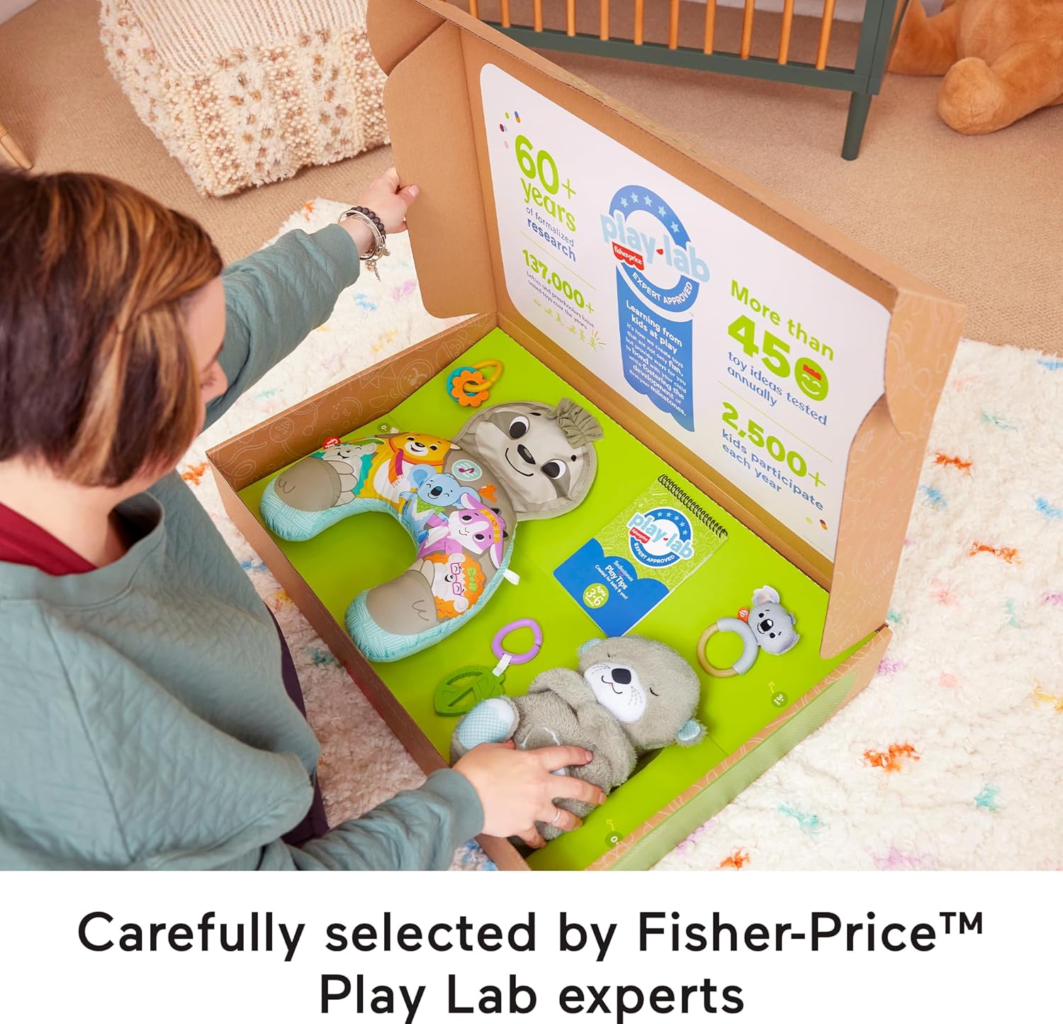 FisherPrice Newborn Baby Kit Lets Snuggle ampamp Play Set Developmental Toys with Activity Guide for Infants Ages 0 Months36 Months