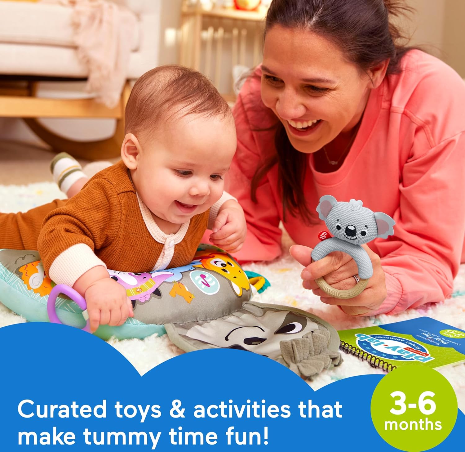 FisherPrice Newborn Baby Kit Lets Snuggle ampamp Play Set Developmental Toys with Activity Guide for Infants Ages 0 Months36 Months