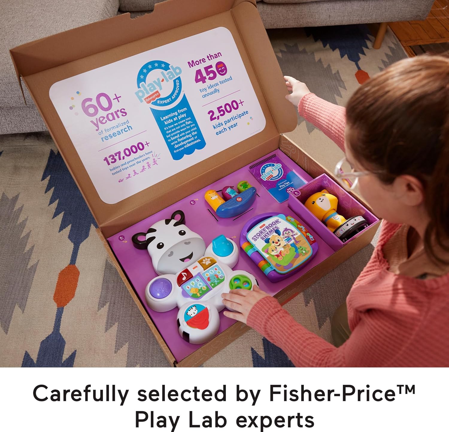 FisherPrice Newborn Baby Kit Lets Snuggle ampamp Play Set Developmental Toys with Activity Guide for Infants Ages 0 Months912 Month