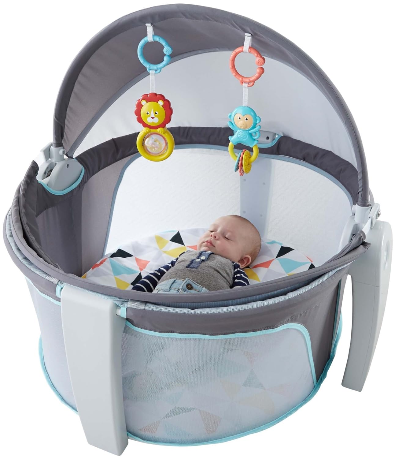 FisherPrice OnTheGo Baby Dome Gray and White