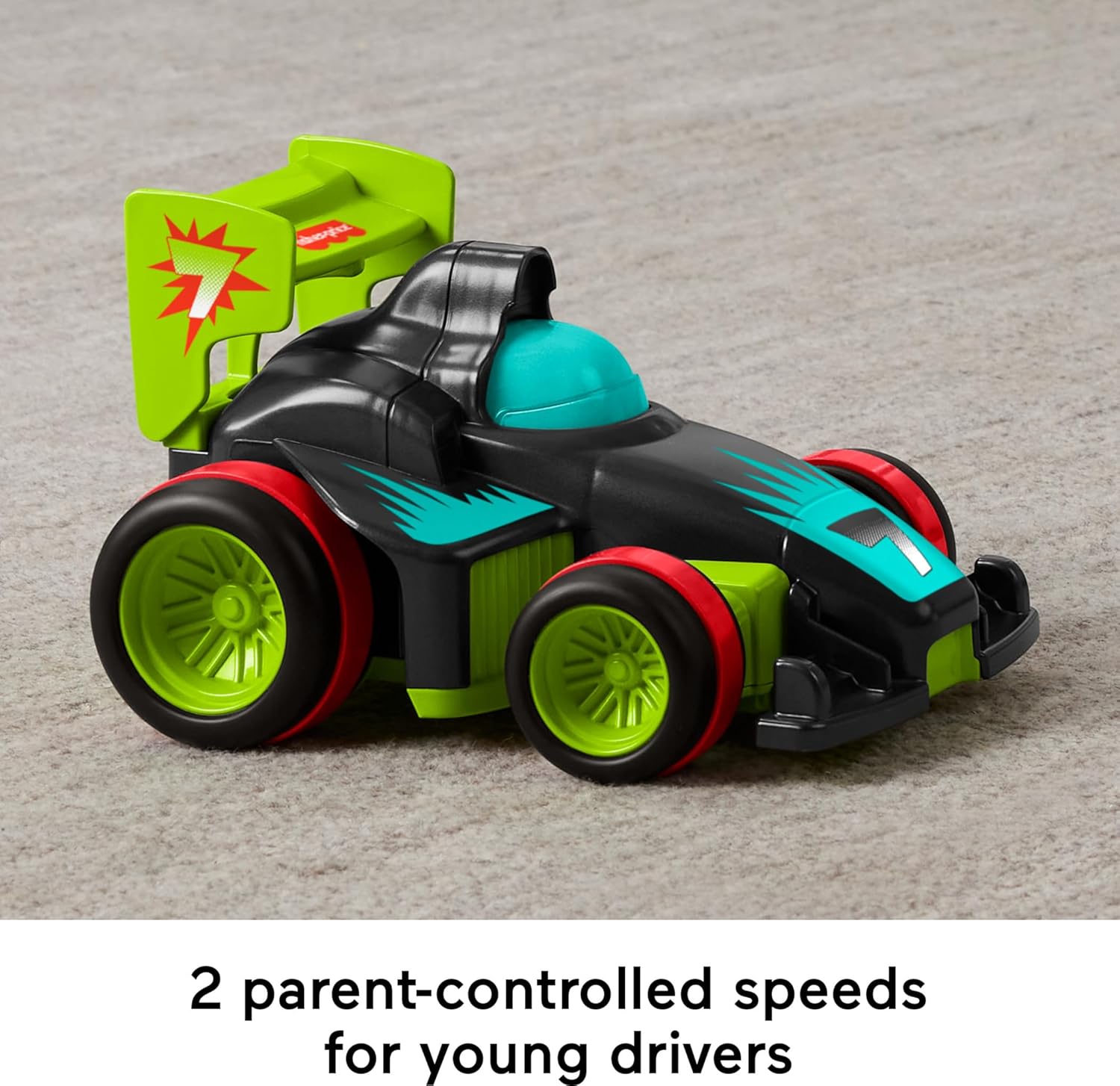 FisherPrice Preschool Toy Remote Controlled Car My Easy RC with 2 Speeds for Kids Ages 3 Years