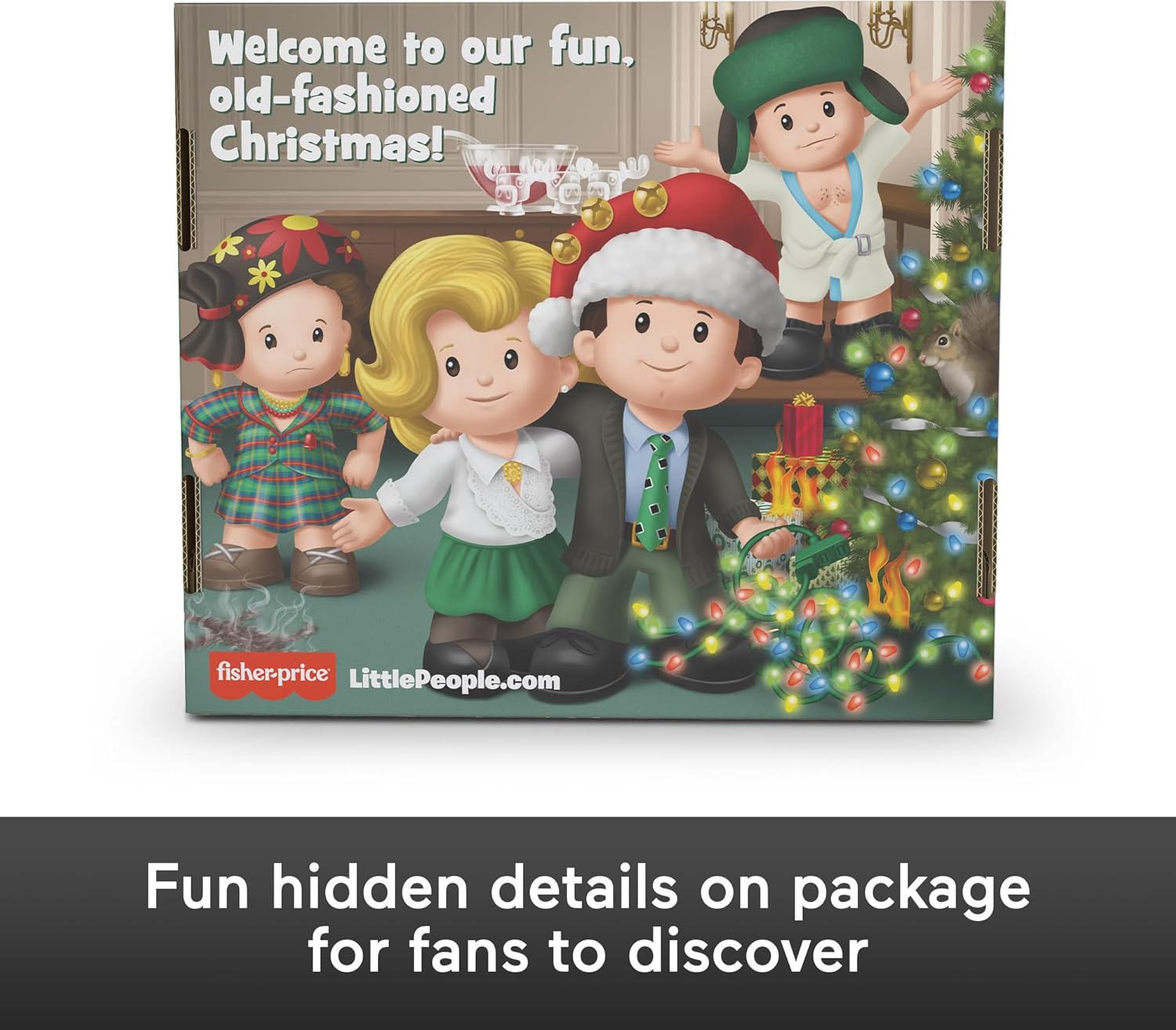 Little People Collector National Lampoons Christmas Vacation Movie Special Edition Set for Adults ampamp Fans 4 Figures in Display Package