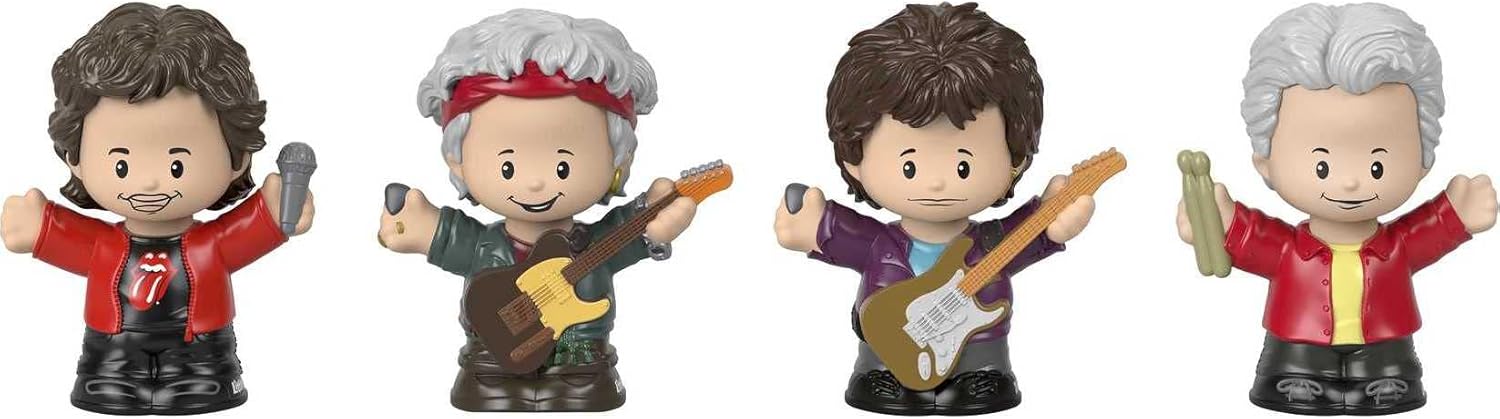 Little People Collector Rolling Stones Rock Band Special Edition Set for Adults ampamp Fans 4 Figures in Display Package