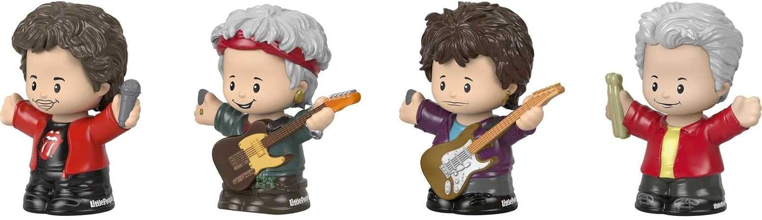 Little People Collector Rolling Stones Rock Band Special Edition Set for Adults ampamp Fans 4 Figures in Display Package