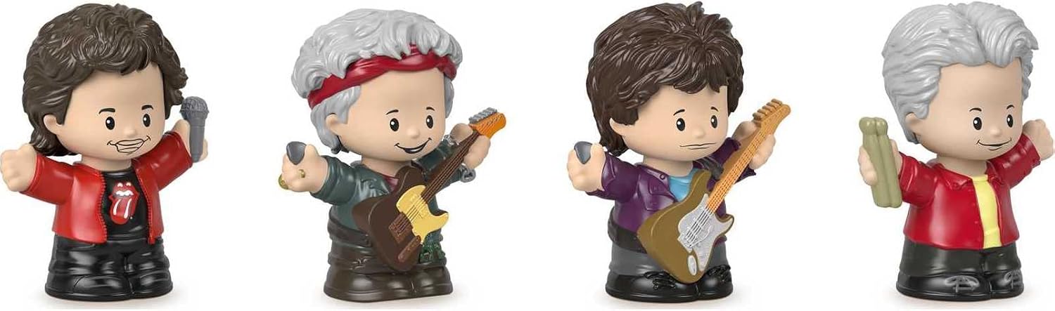 Little People Collector Rolling Stones Rock Band Special Edition Set for Adults ampamp Fans 4 Figures in Display Package