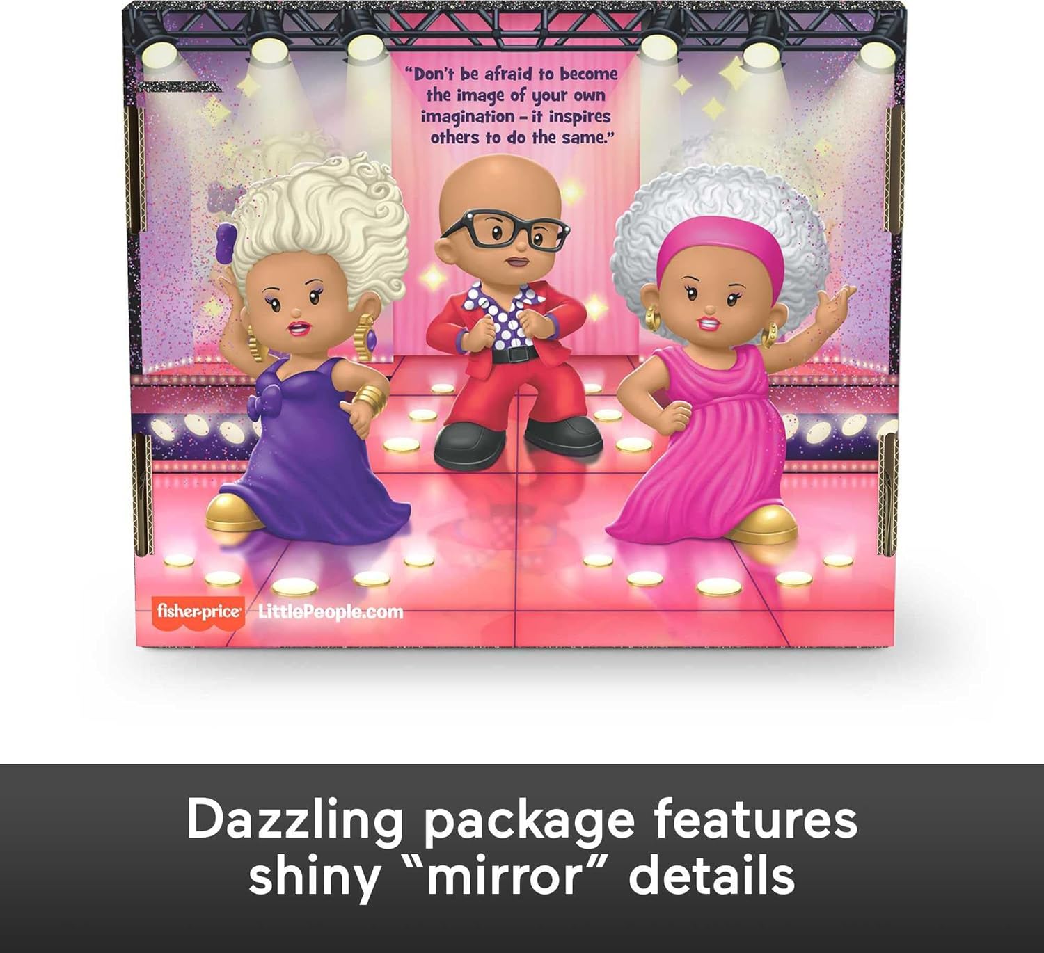 Little People Collector Rupaul Special Edition Set 3 Figures For Adults ampamp Fans in a Display Box