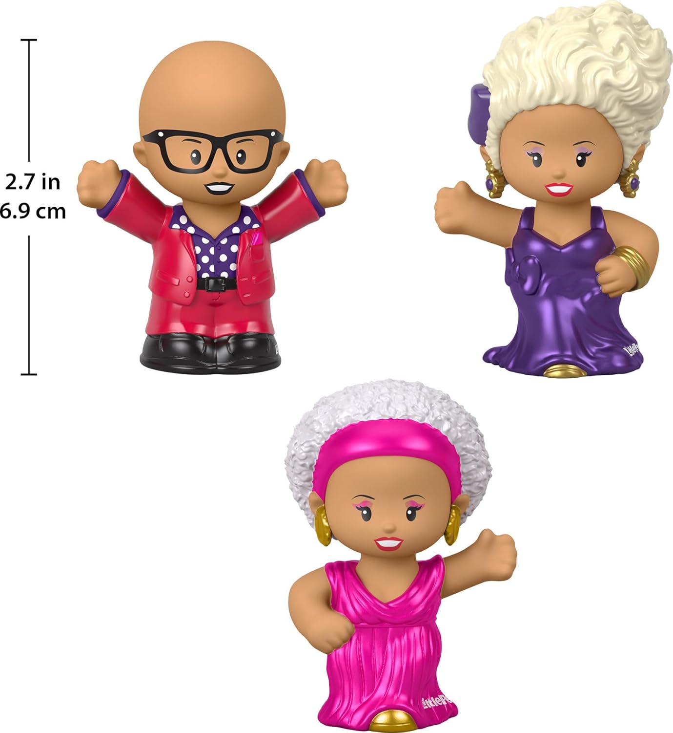 Little People Collector Rupaul Special Edition Set 3 Figures For Adults ampamp Fans in a Display Box