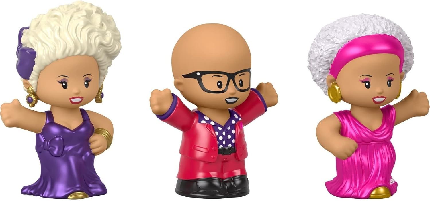 Little People Collector Rupaul Special Edition Set 3 Figures For Adults ampamp Fans in a Display Box