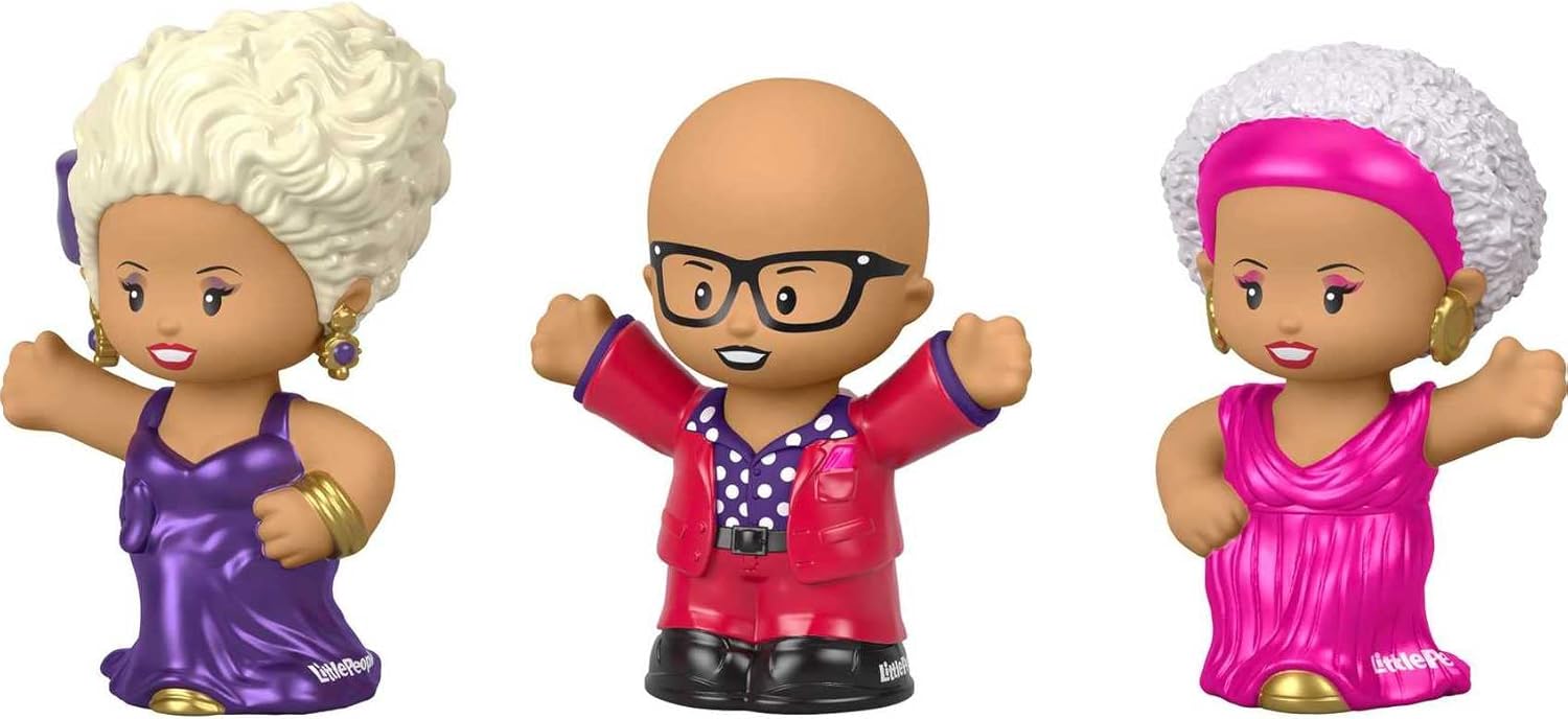 Little People Collector Rupaul Special Edition Set 3 Figures For Adults ampamp Fans in a Display Box
