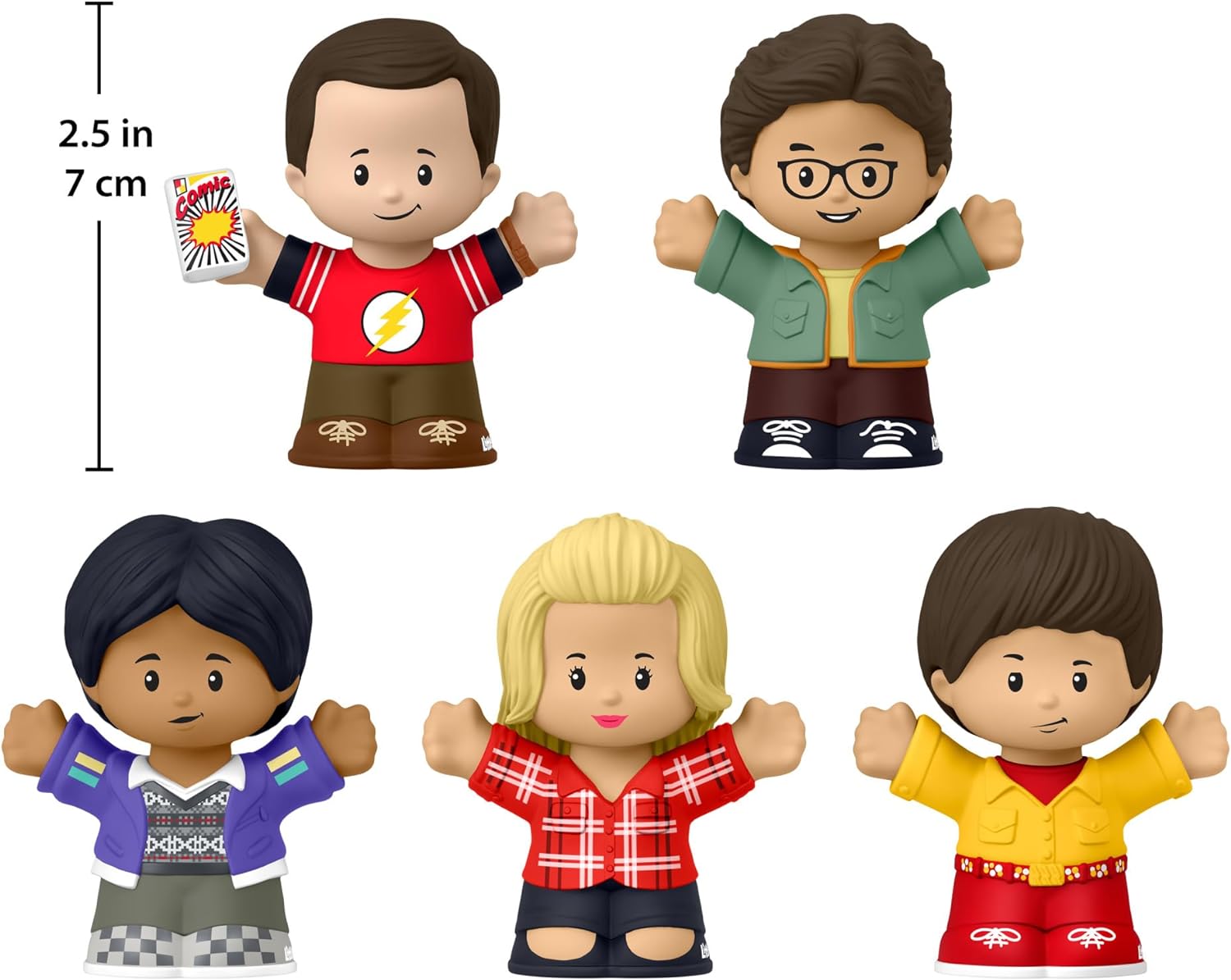 Little People Collector The Big Bang Theory TV Show Special Edition Set for Adults ampamp Fans 5 Figures in a Display Box