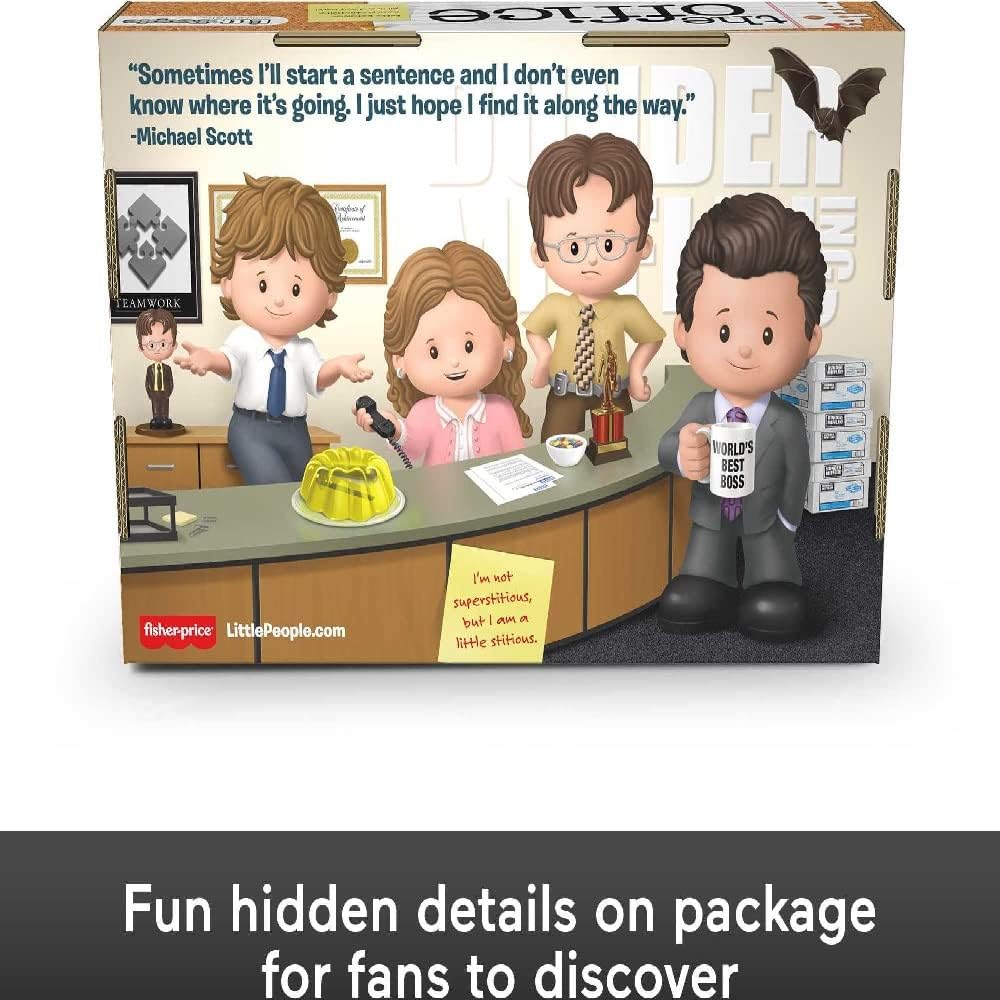 Little People Collector The Office US TV Show Special Edition Set for Adults ampamp Fans 4 Figures in Display Package