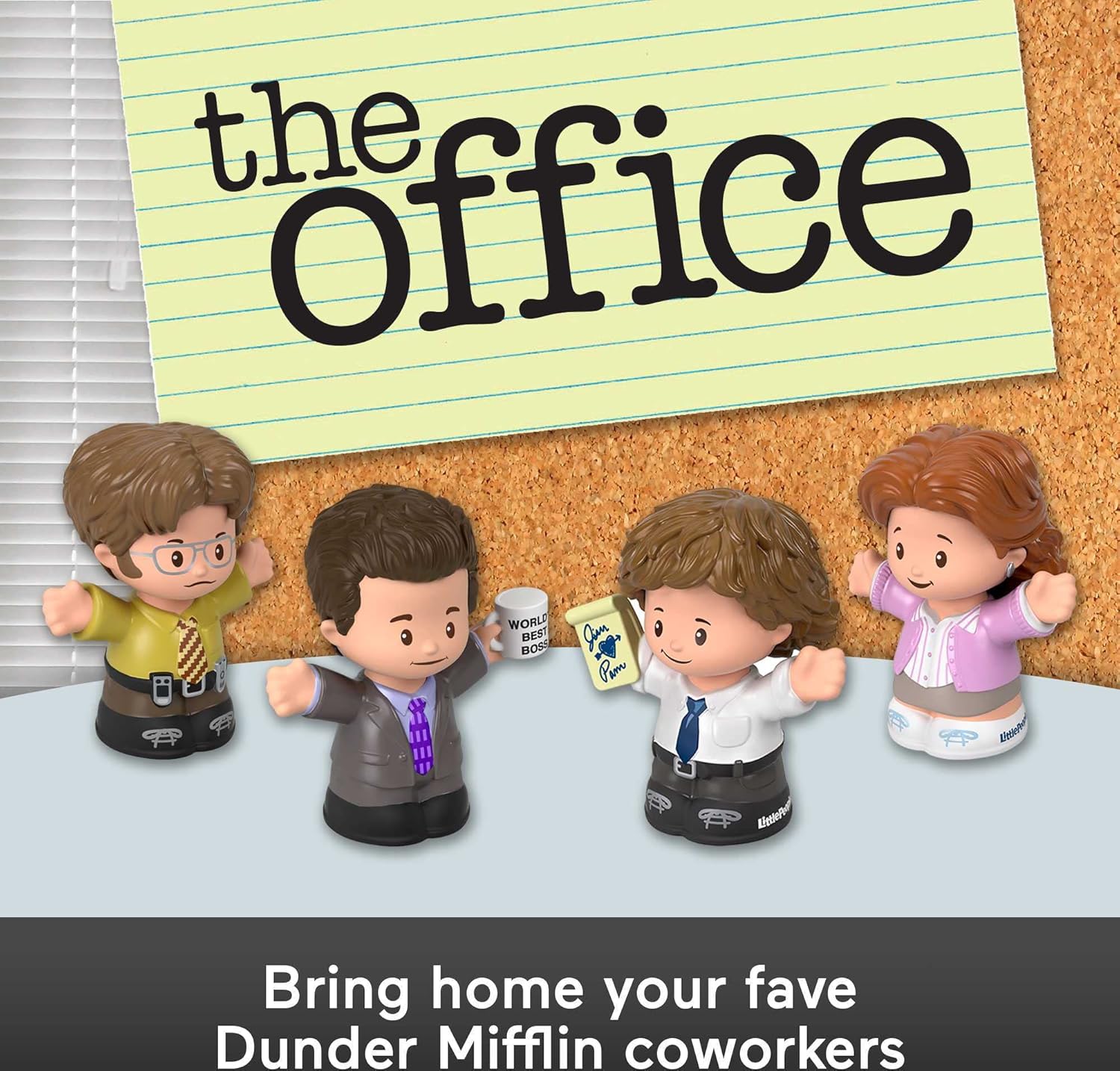 Little People Collector The Office US TV Show Special Edition Set for Adults ampamp Fans 4 Figures in Display Package