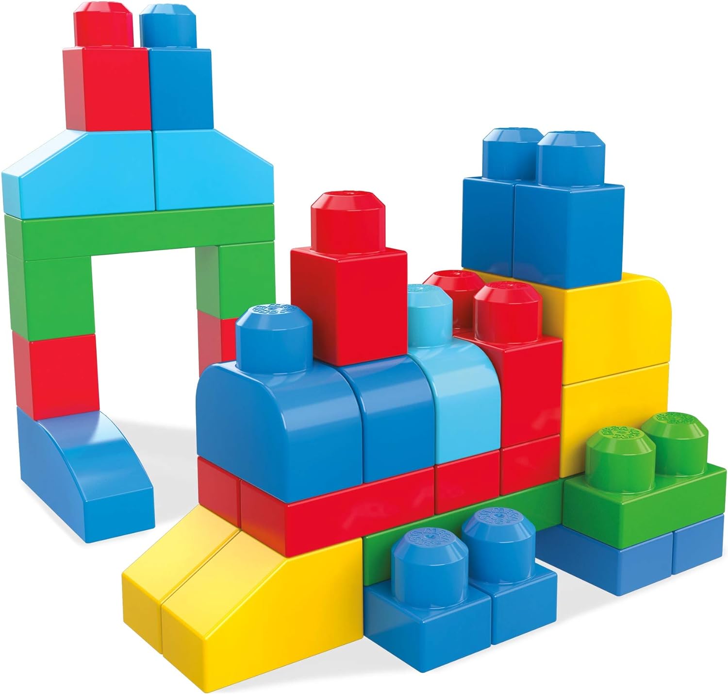 MEGA BLOKS First Builders Toddler Blocks Toy Set Build n Learn Activity Table with 30 Pieces and Storage Pink Ages 1 Years Amazon ExclusiveMulti Color