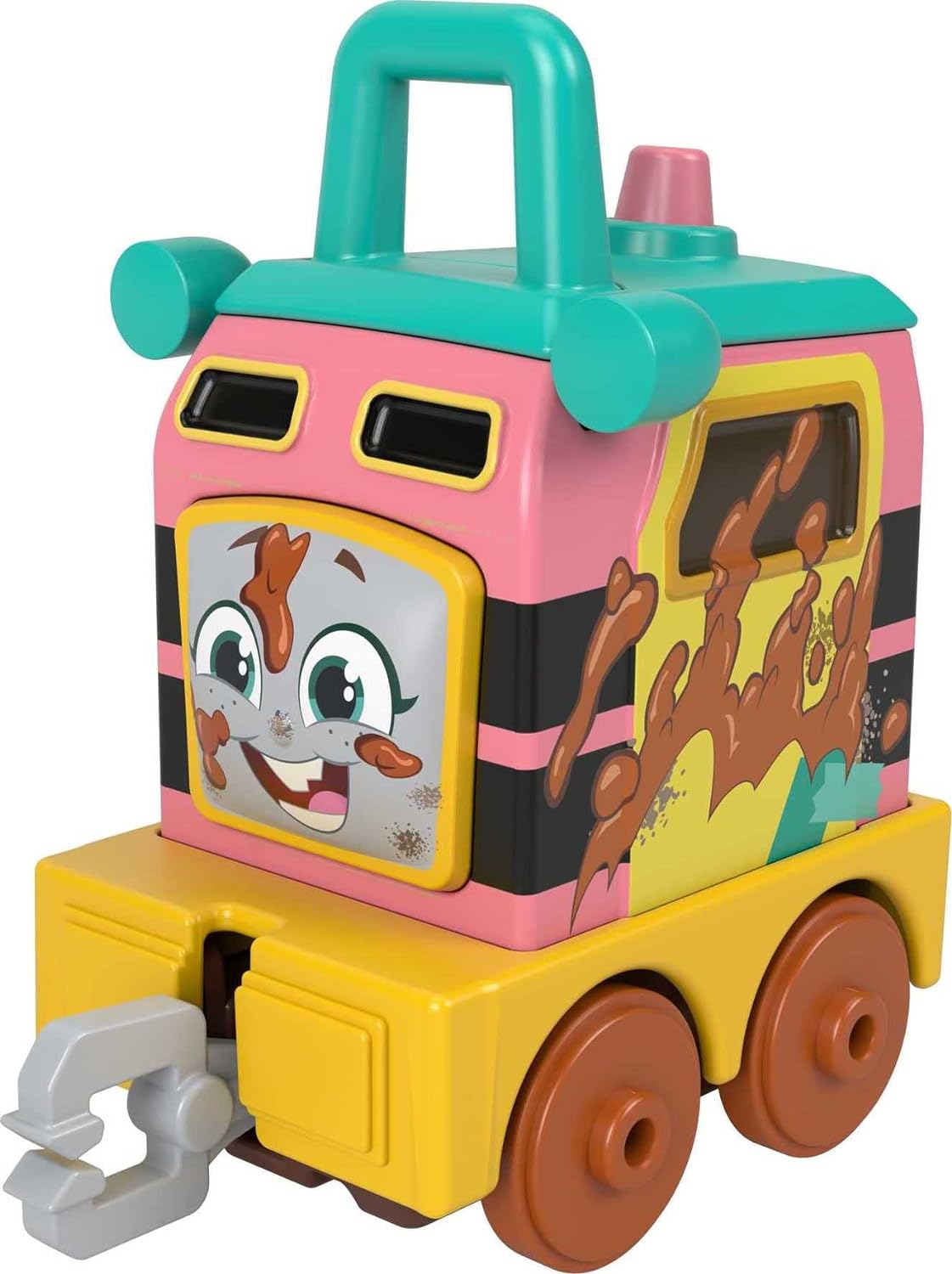 Thomas ampamp Friends Motorized Toy Train Graffiti Percy BatteryPowered Engine with 2 Cargo Cars for Pretend Play Preschool Kids Ages 3 YearsMuddy Friends