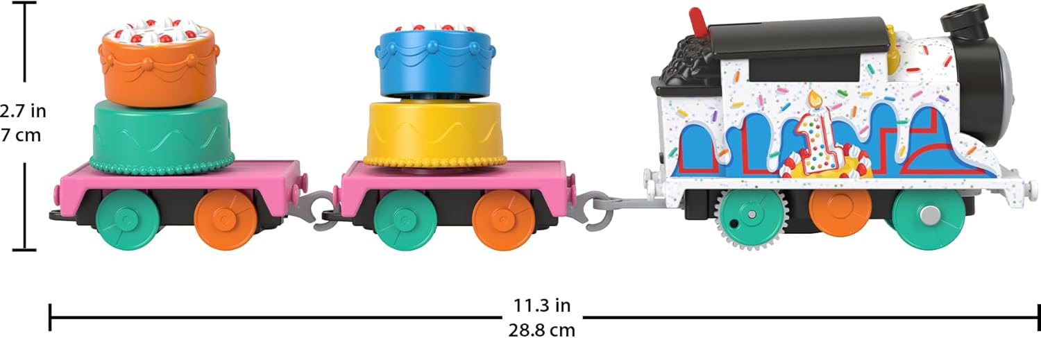 Thomas ampamp Friends Motorized Toy Train Graffiti Percy BatteryPowered Engine with 2 Cargo Cars for Pretend Play Preschool Kids Ages 3 YearsThomas Celebration