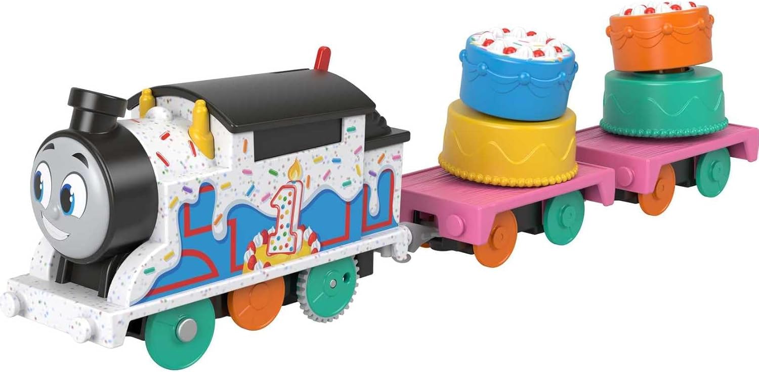 Thomas ampamp Friends Motorized Toy Train Graffiti Percy BatteryPowered Engine with 2 Cargo Cars for Pretend Play Preschool Kids Ages 3 YearsThomas Celebration