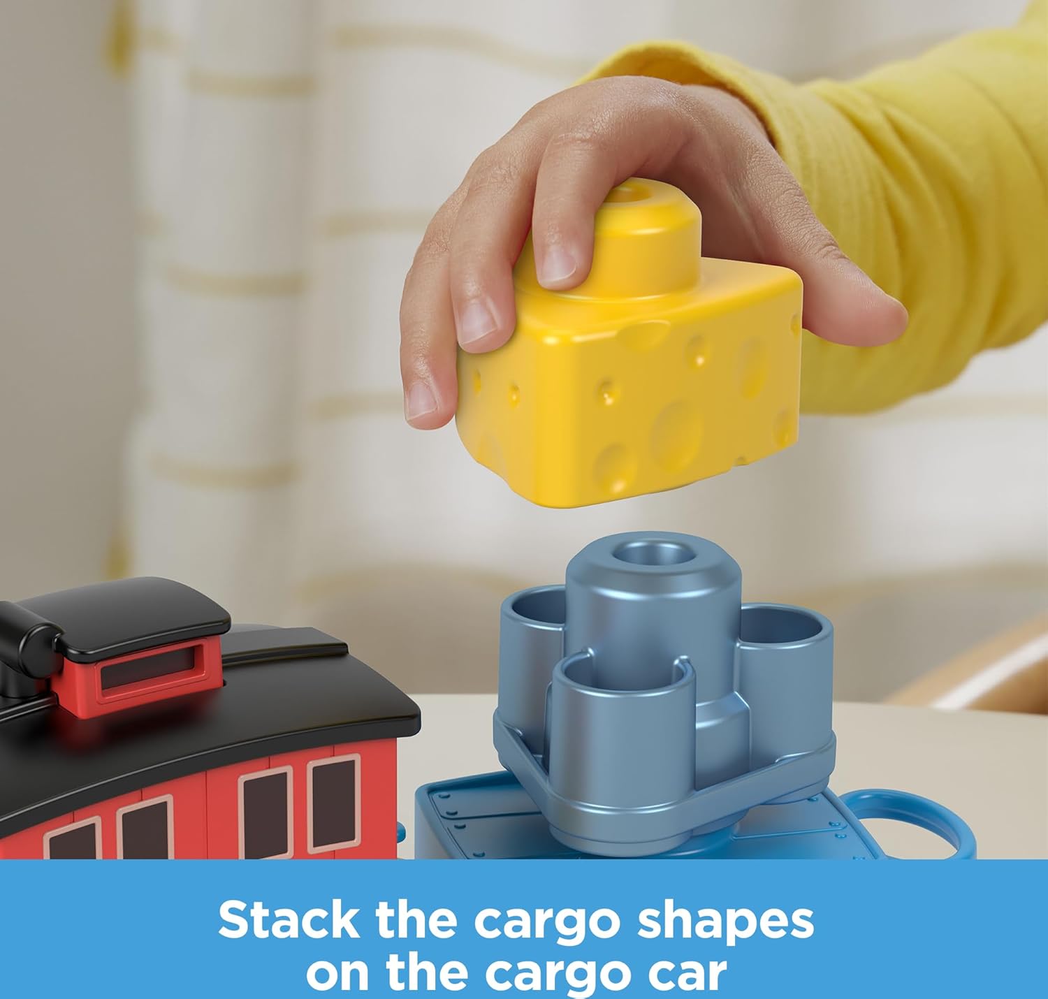 Thomas ampamp Friends Toddler Toy My First Brake Car Bruno PushAlong Vehicle with Stacking Cargo for Preschool Kids Ages 18 MonthsBruno