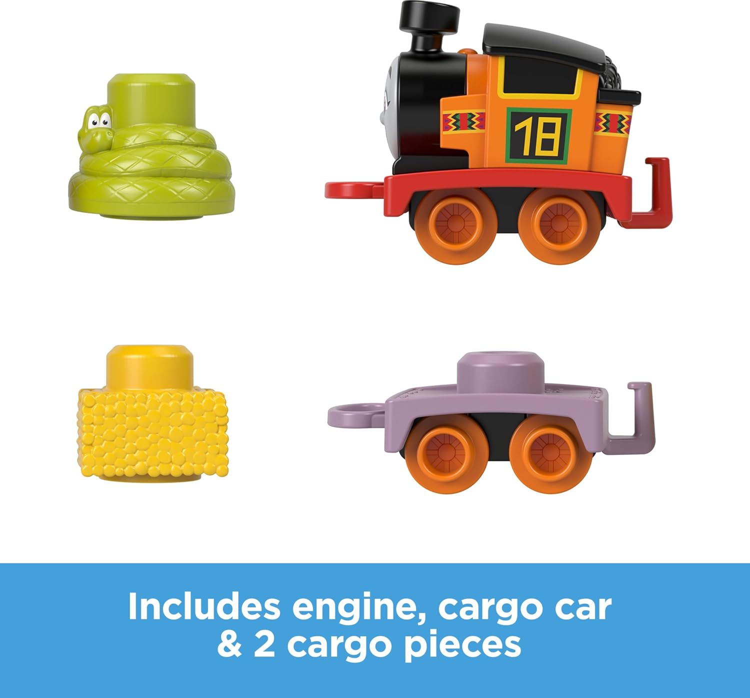 Thomas ampamp Friends Toddler Toy My First Brake Car Bruno PushAlong Vehicle with Stacking Cargo for Preschool Kids Ages 18 MonthsNia