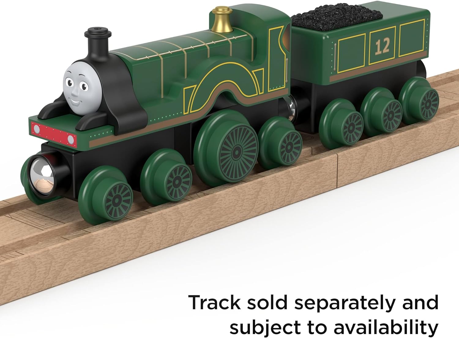 Thomas ampamp Friends Wooden Railway Toy Train Emily PushAlong Wood Engine ampamp Coal Car for Toddlers ampamp Preschool Kids Ages 2 Years Amazon Exclusive