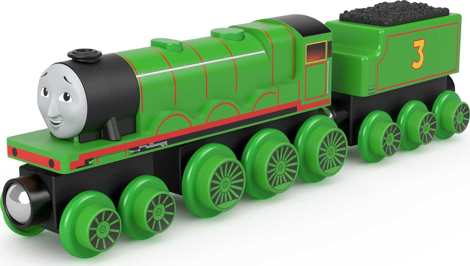 Thomas ampamp Friends Wooden Railway Toy Train Henry PushAlong Wood Engine ampamp Coal Car for Toddlers ampamp Preschool Kids Ages 2 Years Amazon Exclusive