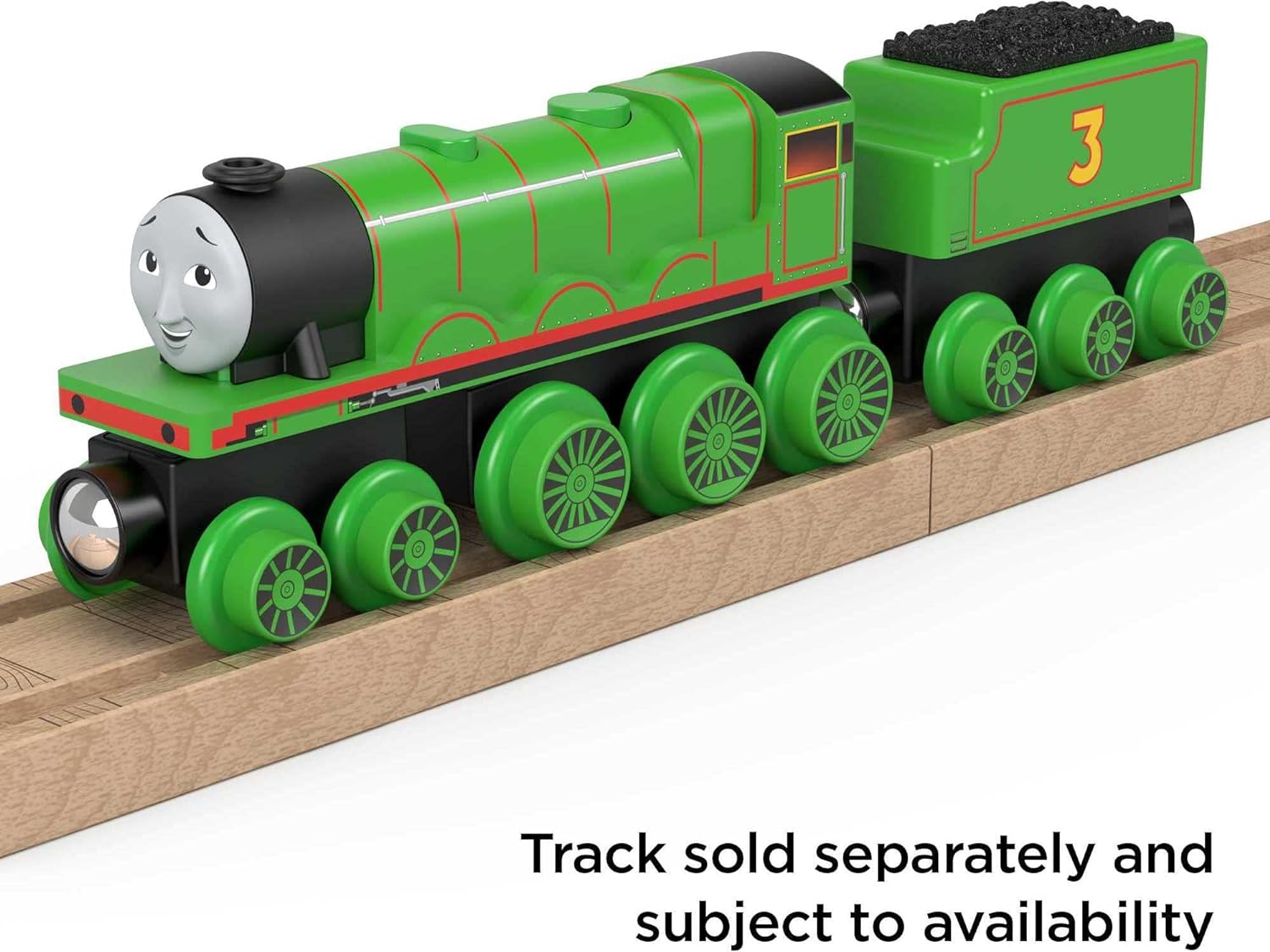 Thomas ampamp Friends Wooden Railway Toy Train Henry PushAlong Wood Engine ampamp Coal Car for Toddlers ampamp Preschool Kids Ages 2 Years Amazon Exclusive