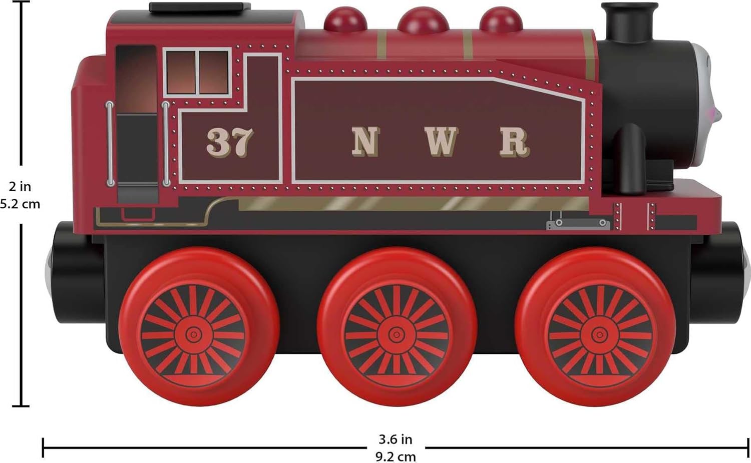 Thomas ampamp Friends Wooden Railway Toy Train Rosie PushAlong Wood Engine for Toddlers ampamp Preschool Kids Ages 2 Years Amazon ExclusiveWood Vehicle