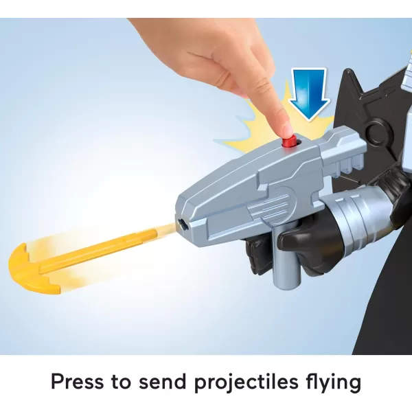 FisherPrice Imaginext DC Super Friends Batman Toy Batglider and XL Figure 10 Inches with Launcher for Pretend Play Kids Ages 3 Years