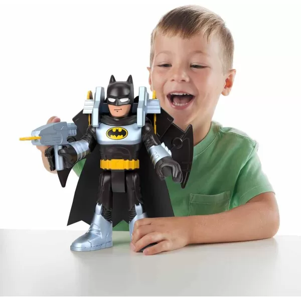 FisherPrice Imaginext DC Super Friends Batman Toy Batglider and XL Figure 10 Inches with Launcher for Pretend Play Kids Ages 3 Years