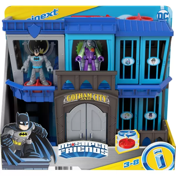 FisherPrice Imaginext DC Super Friends Batman Toy Gotham City Jail Recharged Playset for Preschool Pretend Play Kids Ages 3 Years