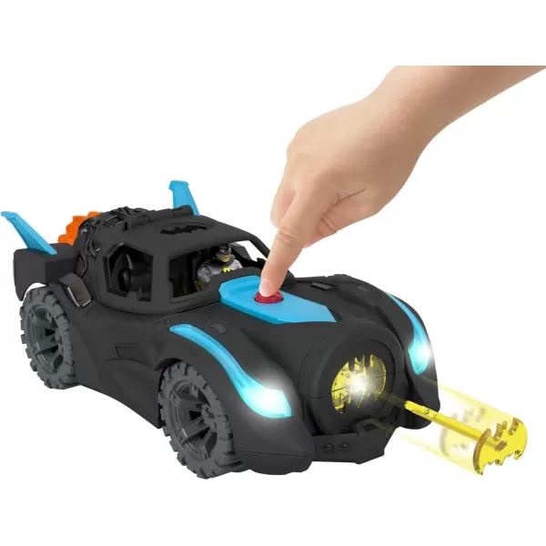 FisherPrice Imaginext DC Super Friends Batman Toy Lights ampamp Sounds Batmobile with Batman Figure for Preschool Kids Ages 3 Years