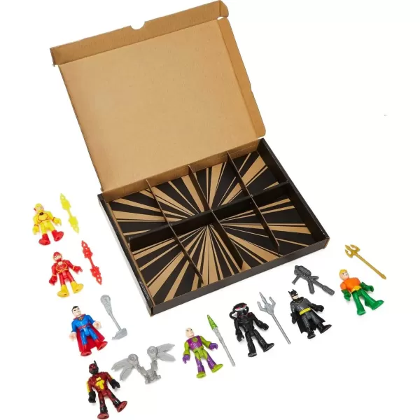 FisherPrice Imaginext DC Super Friends Batman Toy SuperHero Showdown Figure Set Superman Aquaman The Flash Preschool Kids Ages 3 Years