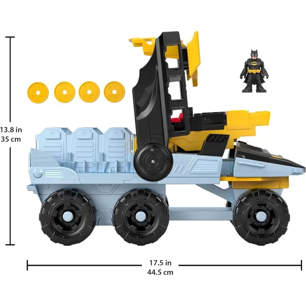 FisherPrice Imaginext DC Super Friends Batman Toys Transforming BatTank with Lights Sounds Figure ampamp Projectiles for Preschool Kids Ages 3 Years