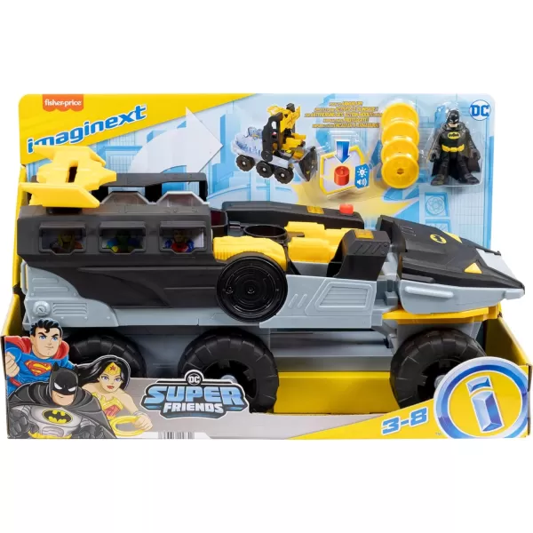 FisherPrice Imaginext DC Super Friends Batman Toys Transforming BatTank with Lights Sounds Figure ampamp Projectiles for Preschool Kids Ages 3 Years
