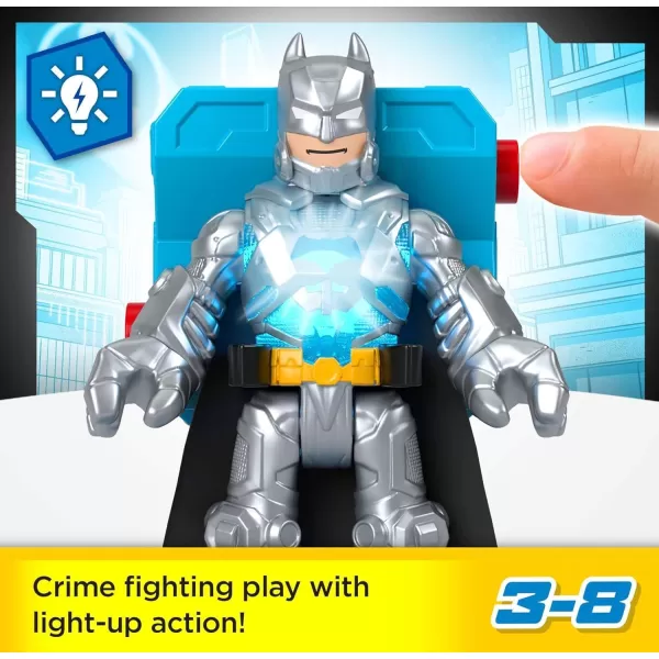 FisherPrice Imaginext DC Super Friends Preschool Toys Batman Battle Multipack 9Piece Figure Set with LightUp Backpack for Ages 3 Years