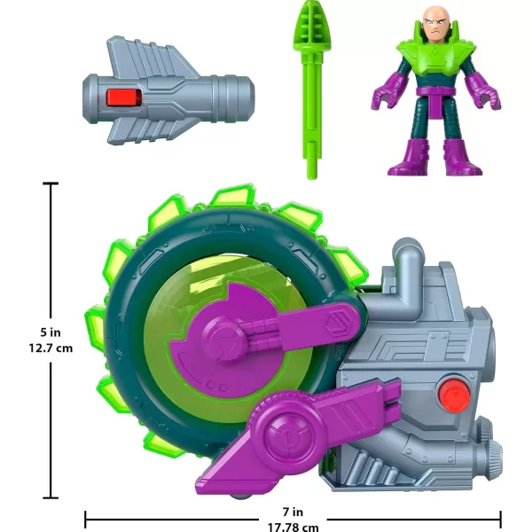 FisherPrice Imaginext DC Super Friends Toy Lex Luthor Spinning Saw Vehicle ampamp Figure Set for Pretend Play Kids Ages 3 Years
