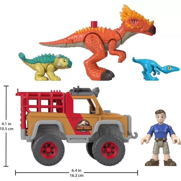 FisherPrice Imaginext Jurassic World Preschool Toy Camp Cretaceous Runaway Dinosaurs Figure Set for Pretend Play Kids Ages 3 Years