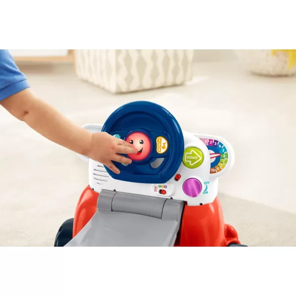 FisherPrice Laugh ampamp Learn 3In1 Smart Car Baby Walker ampamp Toddler RideOn Toy with Smart Stages Learning Content for Ages 9 MonthsStandard