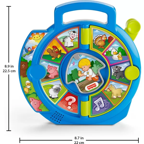 FisherPrice Little People Toddler Learning Toy World of Animals See N Say with Music and Sounds for Ages 18 Months