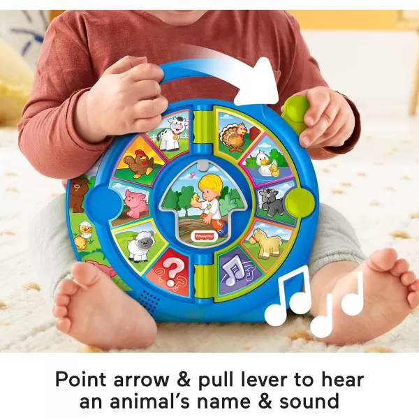 FisherPrice Little People Toddler Learning Toy World of Animals See N Say with Music and Sounds for Ages 18 Months