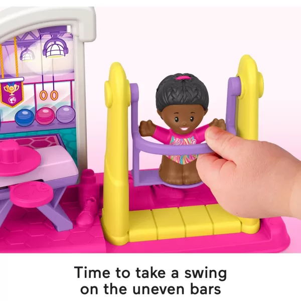 FisherPrice Little People Toddler Toy Barbie You Can Be Anything Gymnast Playset with Figure for Preschool Pretend Play Kids Ages 18 Months