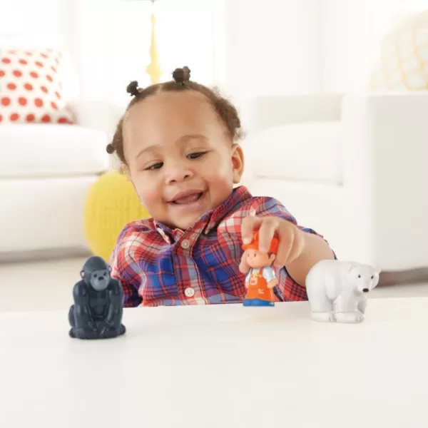 FisherPrice Little People Toddler Toy Train ChooChoo Zoo with Music Sounds and 3 Figures for Pretend Play Ages 1 Years