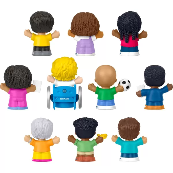 FisherPrice Little People Toddler Toys Classroom Figures 10Piece Set for Preschool Pretend Play for Kids Ages 1 Years