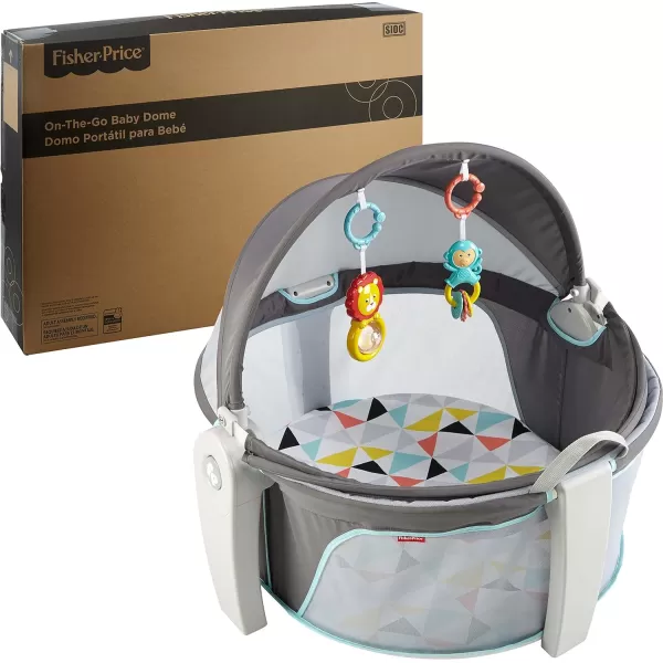 FisherPrice OnTheGo Baby Dome Gray and White