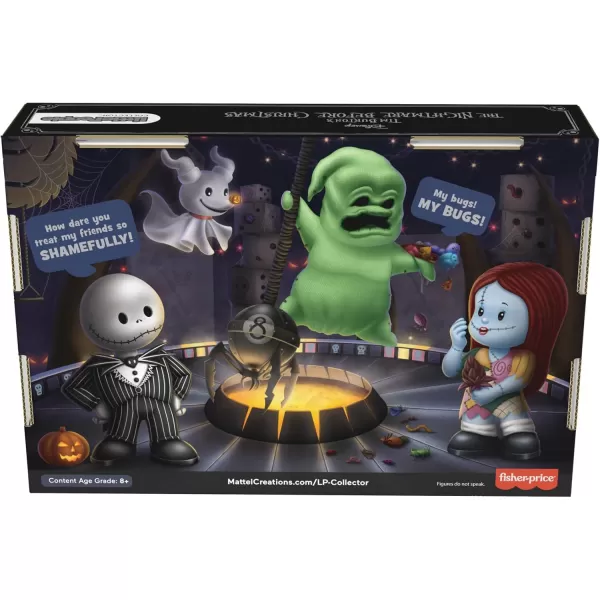 Little People Collector Disney Tim Burtons The Nightmare Before Christmas Special Edition Set for Adults ampamp Fans 4 Figures in Display Box