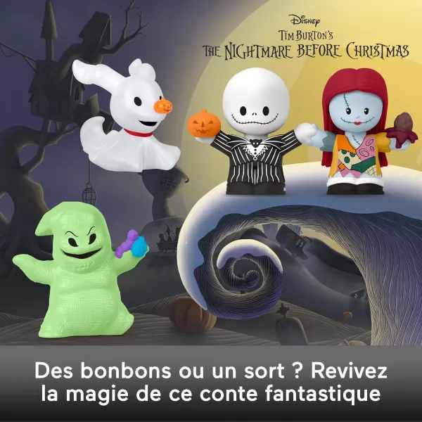 Little People Collector Disney Tim Burtons The Nightmare Before Christmas Special Edition Set for Adults ampamp Fans 4 Figures in Display Box
