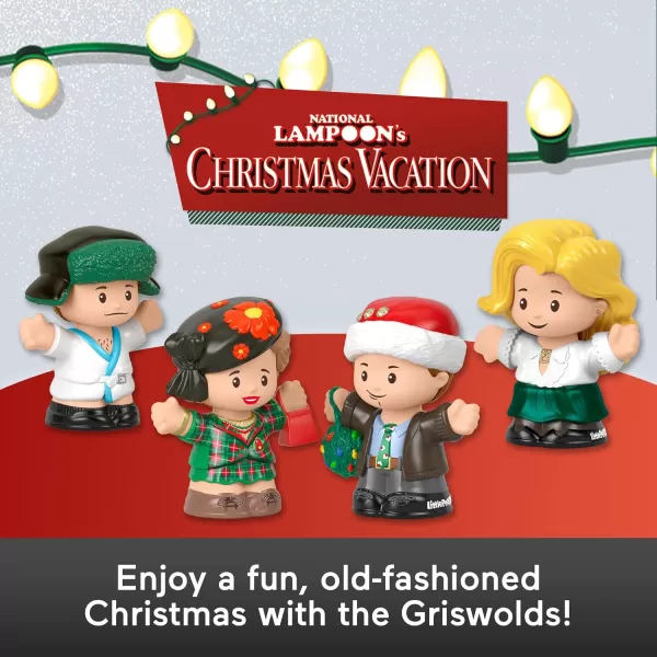 Little People Collector National Lampoons Christmas Vacation Movie Special Edition Set for Adults ampamp Fans 4 Figures in Display Package