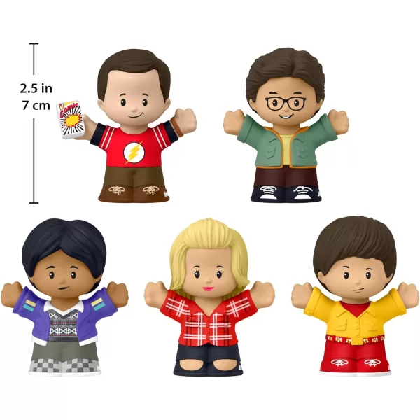 Little People Collector The Big Bang Theory TV Show Special Edition Set for Adults ampamp Fans 5 Figures in a Display Box