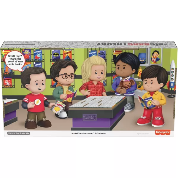 Little People Collector The Big Bang Theory TV Show Special Edition Set for Adults ampamp Fans 5 Figures in a Display Box
