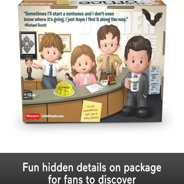 Little People Collector The Office US TV Show Special Edition Set for Adults ampamp Fans 4 Figures in Display Package